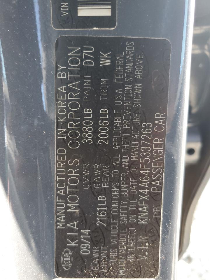 KNAFX4A64F5337263 2015 Kia Forte Lx