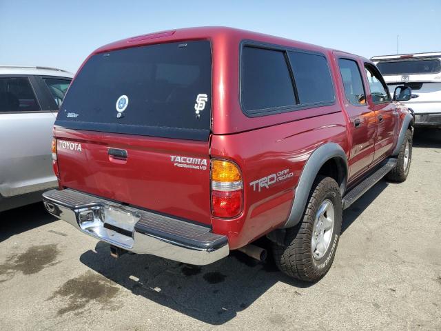 TOYOTA TACOMA DOU 2003 red  gas 5TEGN92N83Z203848 photo #4