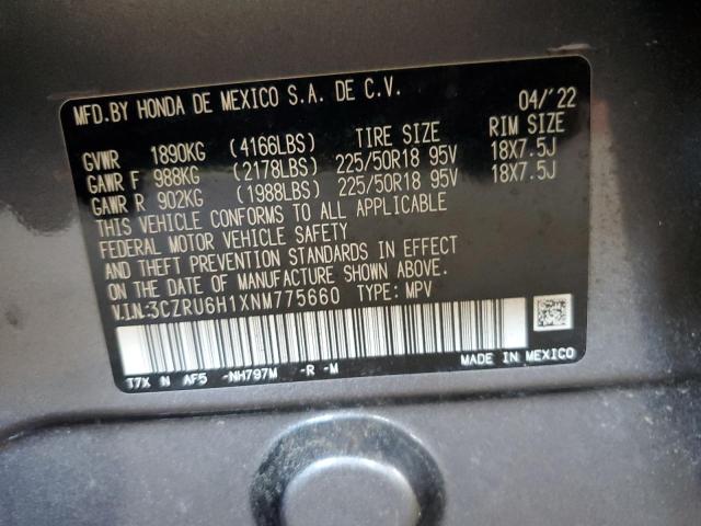 2022 HONDA HR-V SPORT - 3CZRU6H1XNM775660