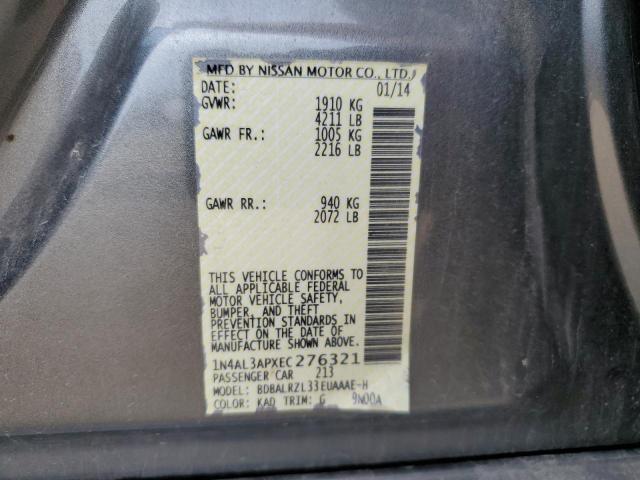 VIN 1N4AL3APXEC276321 2014 Nissan Altima, 2.5 no.12