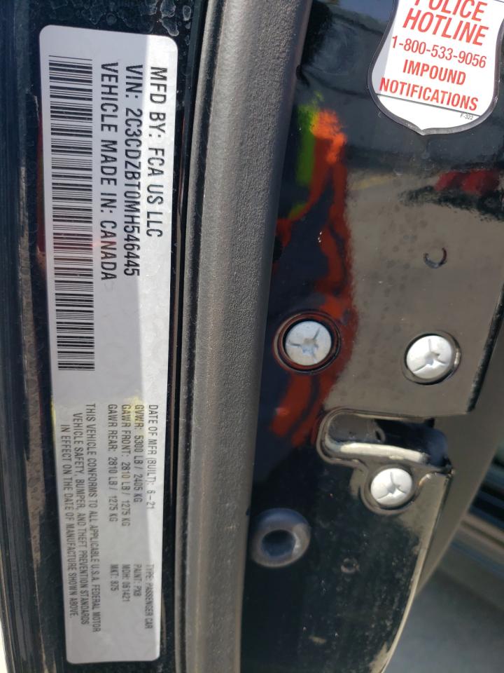 2C3CDZBT0MH546445 2021 Dodge Challenger R/T