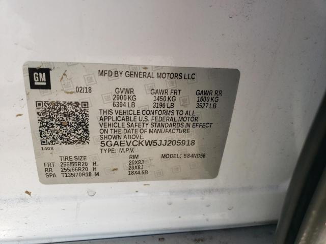 2018 BUICK ENCLAVE AV - 5GAEVCKW5JJ205918