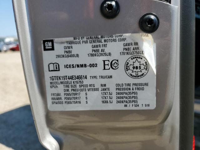 2004 GMC New Sierra K1500 VIN: 1GTEK19T44E346614 Lot: 60733474