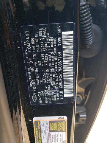 2022 Hyundai Tucson Limited VIN: KM8JECA17NU067169 Lot: 60898814