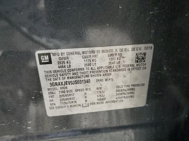 2018 CHEVROLET EQUINOX LT - 3GNAXJEV9JS601340