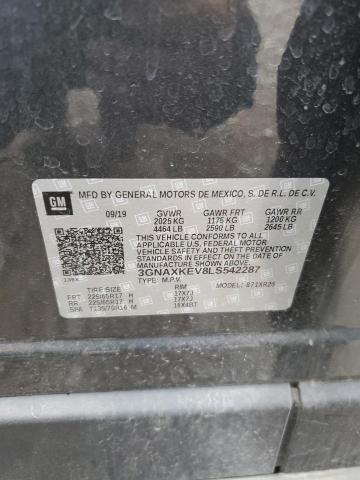 2020 CHEVROLET EQUINOX LT - 3GNAXKEV8LS542287