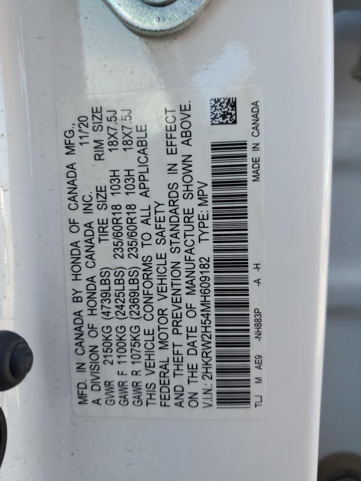 2HKRW2H54MH609182 2021 Honda Cr-V Ex