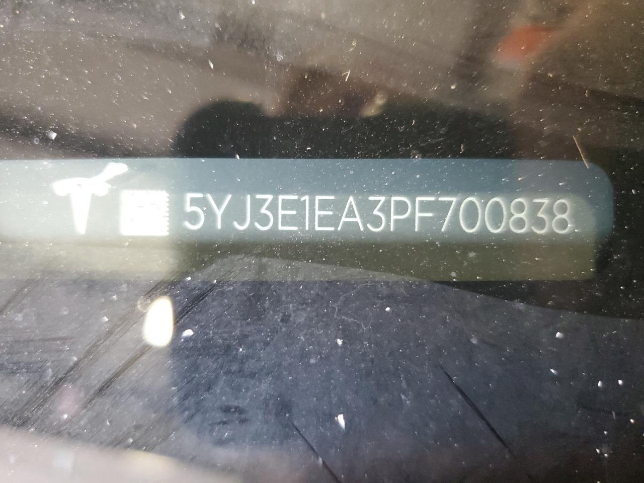 5YJ3E1EA3PF700838 2023 Tesla Model 3