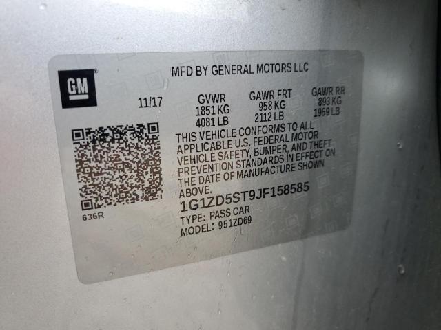 2018 CHEVROLET MALIBU LT - 1G1ZD5ST9JF158585
