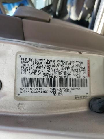 JT2BG22K4W0259770 1998 Toyota Camry Ce