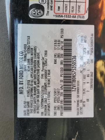 2007 Ford Mustang VIN: 1ZVFT80N575350536 Lot: 61414194