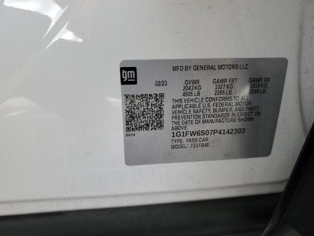 2023 Chevrolet Bolt Ev 1Lt VIN: 1G1FW6S07P4142303 Lot: 63215444