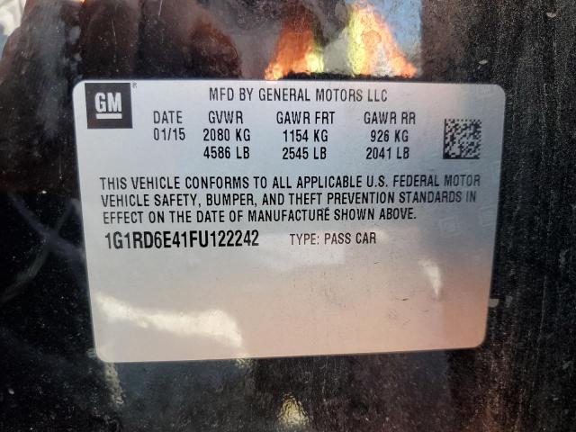 VIN 1G1RD6E41FU122242 2015 Chevrolet Volt no.13