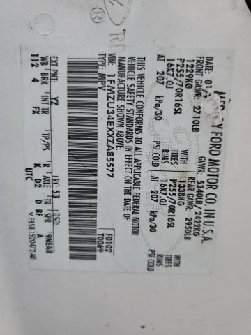 1999 Ford Explorer VIN: 1FMZU34EXXZA85577 Lot: 61634234