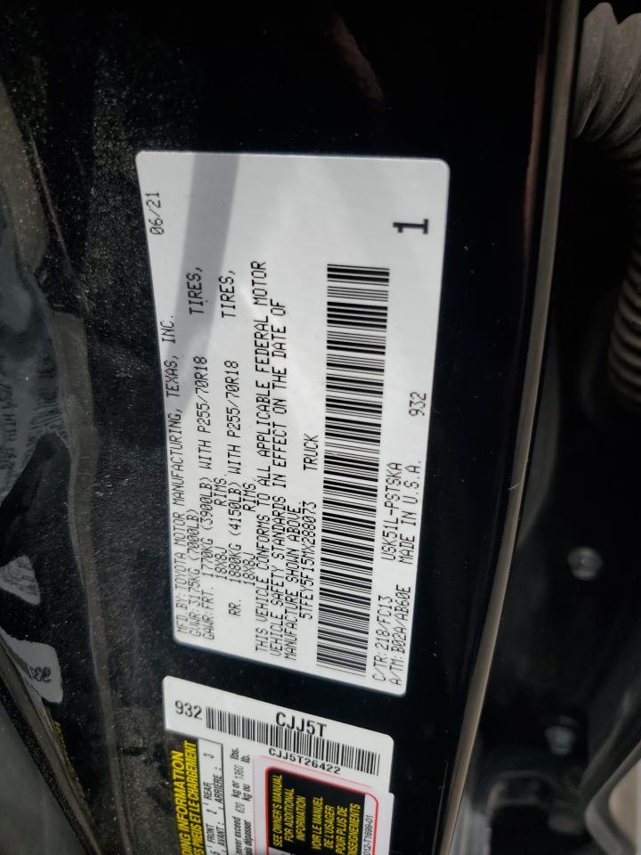 5TFEY5F15MX288073 2021 Toyota Tundra Crewmax Sr5