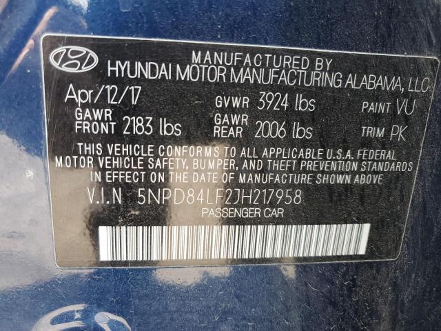 2018 HYUNDAI ELANTRA SE - 5NPD84LF2JH217958