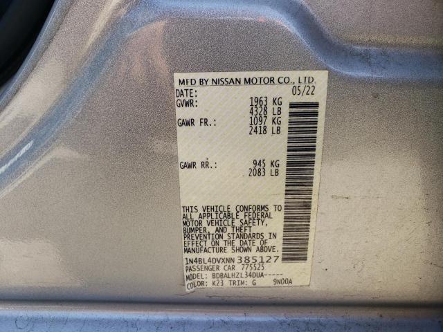 2022 NISSAN ALTIMA SV 1N4BL4DVXNN385127  61571864