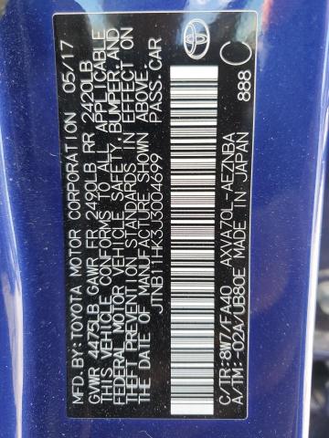 2018 TOYOTA CAMRY L - JTNB11HK3J3004699