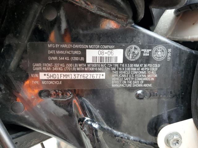 2007 HARLEY-DAVIDSON FLHTPI 5HD1FMM137Y627677