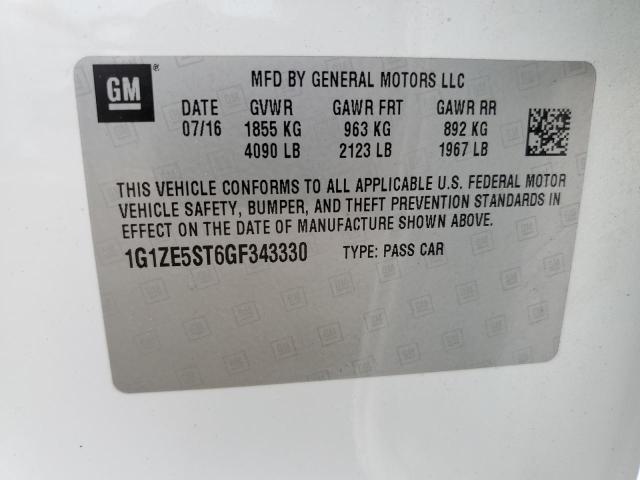 2016 CHEVROLET MALIBU LT - 1G1ZE5ST6GF343330