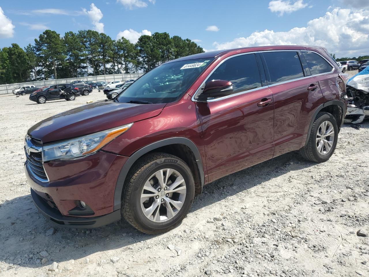 5TDZKRFH1FS095645 2015 Toyota Highlander Le