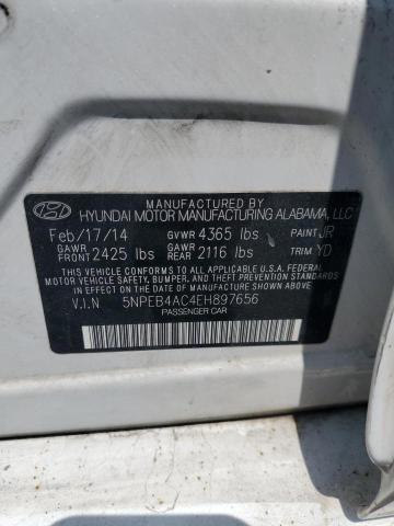 VIN 5NPEB4AC4EH897656 2014 HYUNDAI SONATA no.12