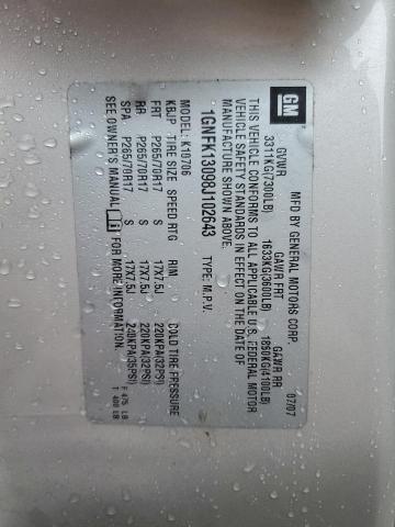 2008 Chevrolet Tahoe K1500 VIN: 1GNFK13098J102643 Lot: 59144504