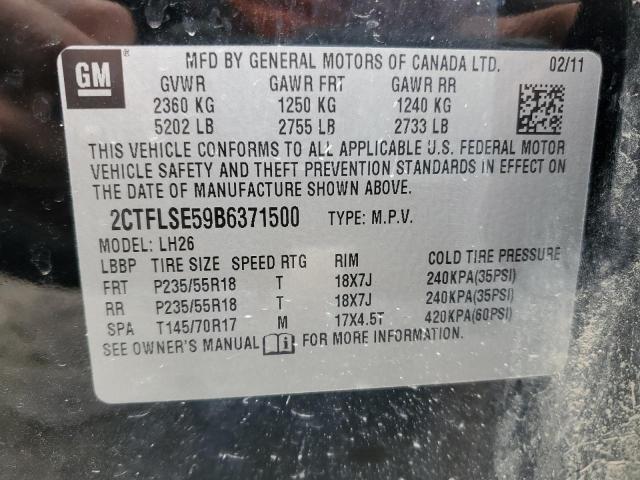 2011 GMC Terrain Sle VIN: 2CTFLSE59B6371500 Lot: 61310524