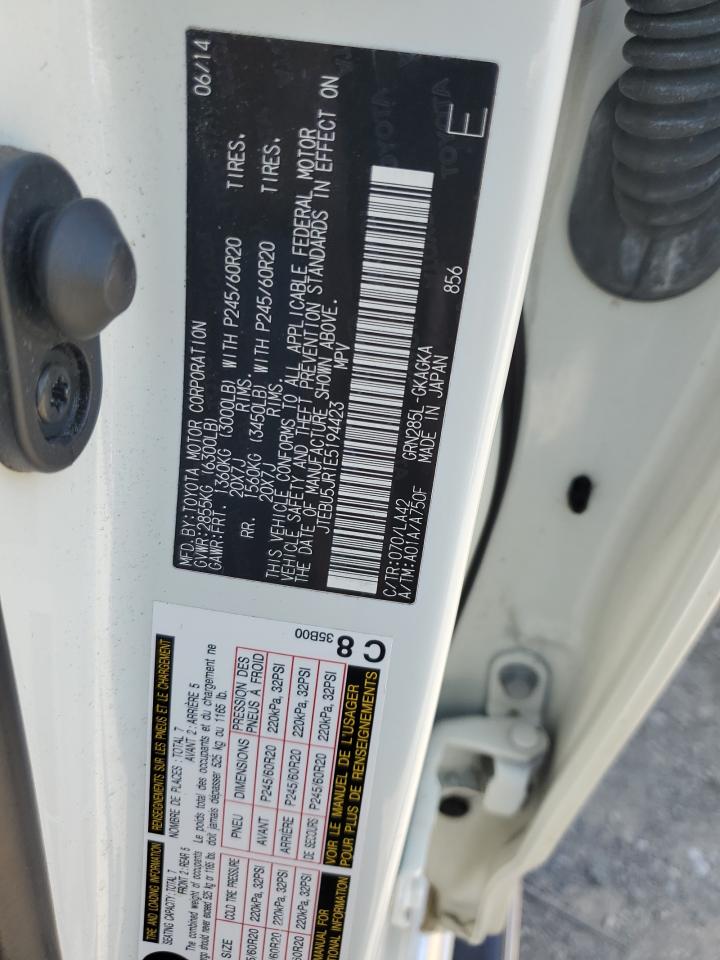 JTEBU5JR1E5194423 2014 Toyota 4Runner Sr5