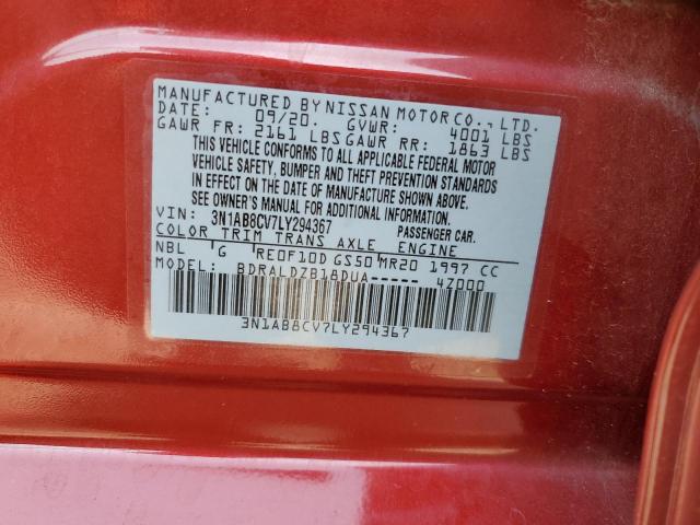 2020 NISSAN SENTRA SV - 3N1AB8CV7LY294367