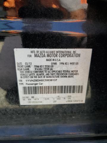 2012 Mazda 6 I VIN: 1YVHZ8DH0C5M38137 Lot: 61849204