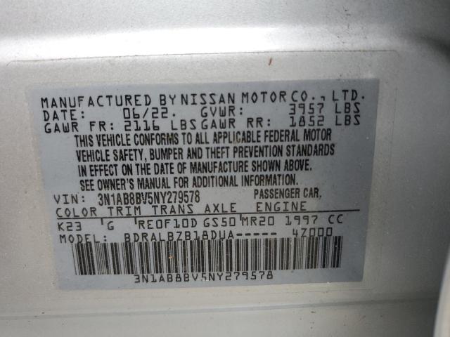 2022 Nissan Sentra S VIN: 3N1AB8BV5NY279578 Lot: 61353534