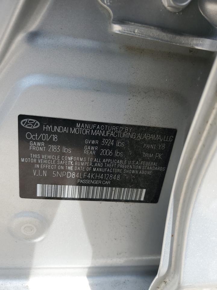 5NPD84LF4KH412848 2019 Hyundai Elantra Sel