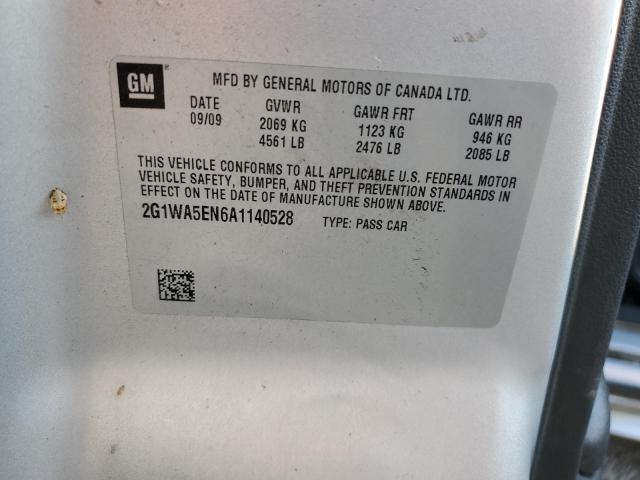 2G1WA5EN6A1140528 2010 Chevrolet Impala Ls