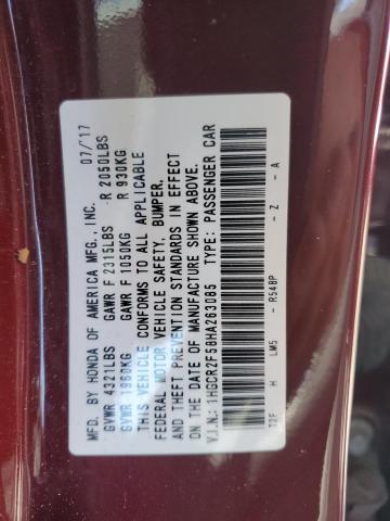 VIN 1HGCR2F58HA263085 2017 HONDA ACCORD no.12