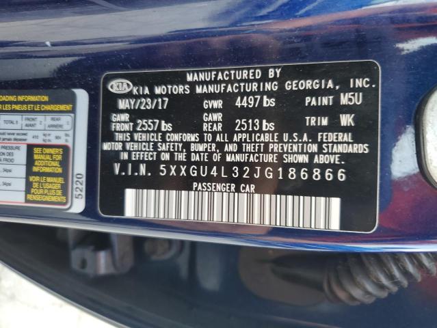 2018 KIA OPTIMA EX - 5XXGU4L32JG186866