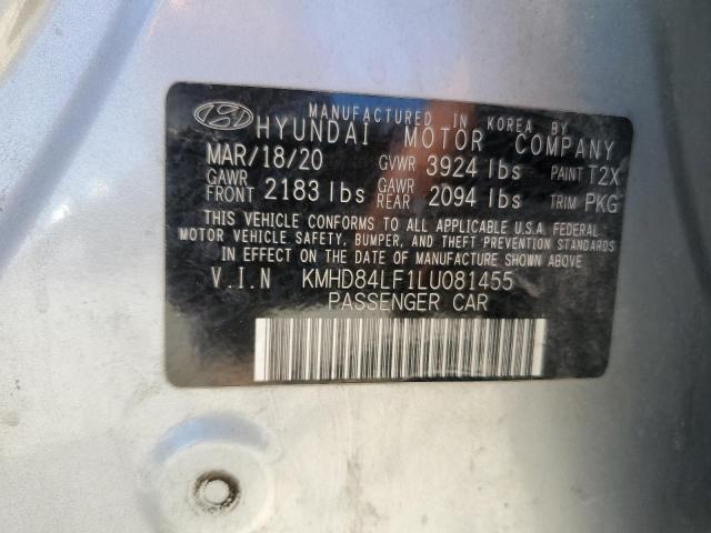 2020 HYUNDAI ELANTRA SE - KMHD84LF1LU081455