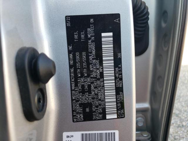 2022 Toyota Highlander Xse VIN: 5TDLZRBH5NS219616 Lot: 62655594