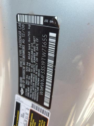 2009 Mini Cooper VIN: WMWMF33519TW73655 Lot: 62350864