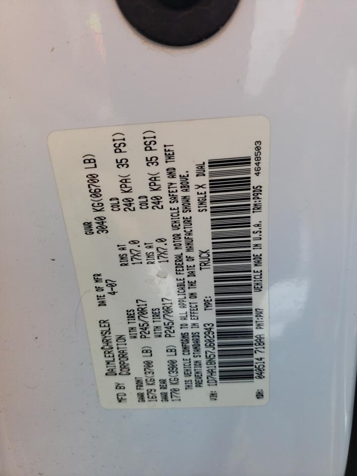 1D7HA18N57J602943 2007 Dodge Ram 1500 St