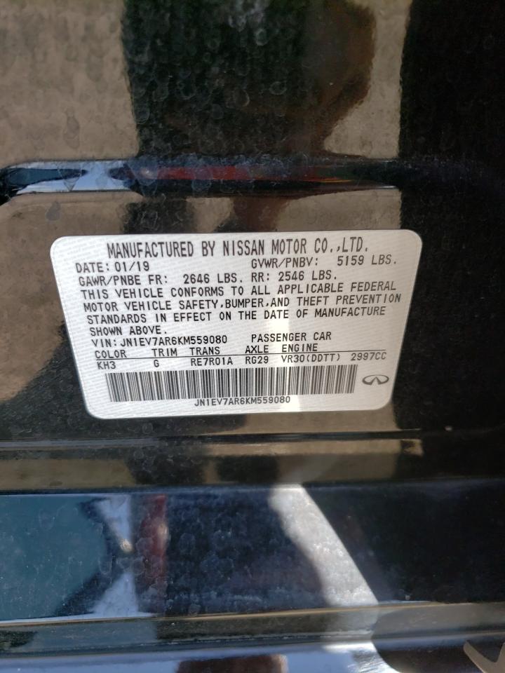 JN1EV7AR6KM559080 2019 Infiniti Q50 Luxe