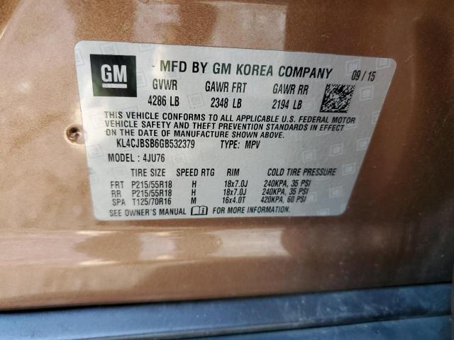 2016 BUICK ENCORE CON - KL4CJBSB6GB532379
