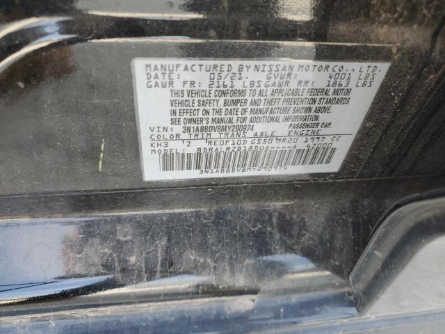 2021 NISSAN SENTRA SR 3N1AB8DV8MY290974  63903824