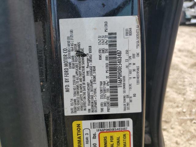 VIN 1FA6P0HD0E5403487 2014 Ford Fusion, SE no.12