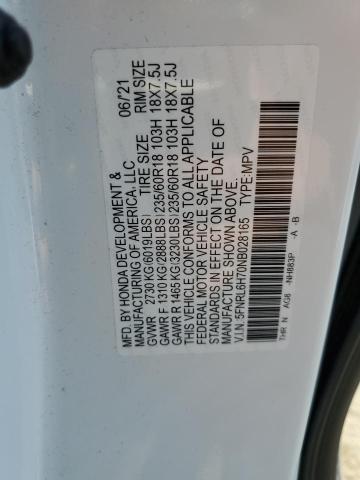 2022 Honda Odyssey Exl VIN: 5FNRL6H70NB028165 Lot: 62050694