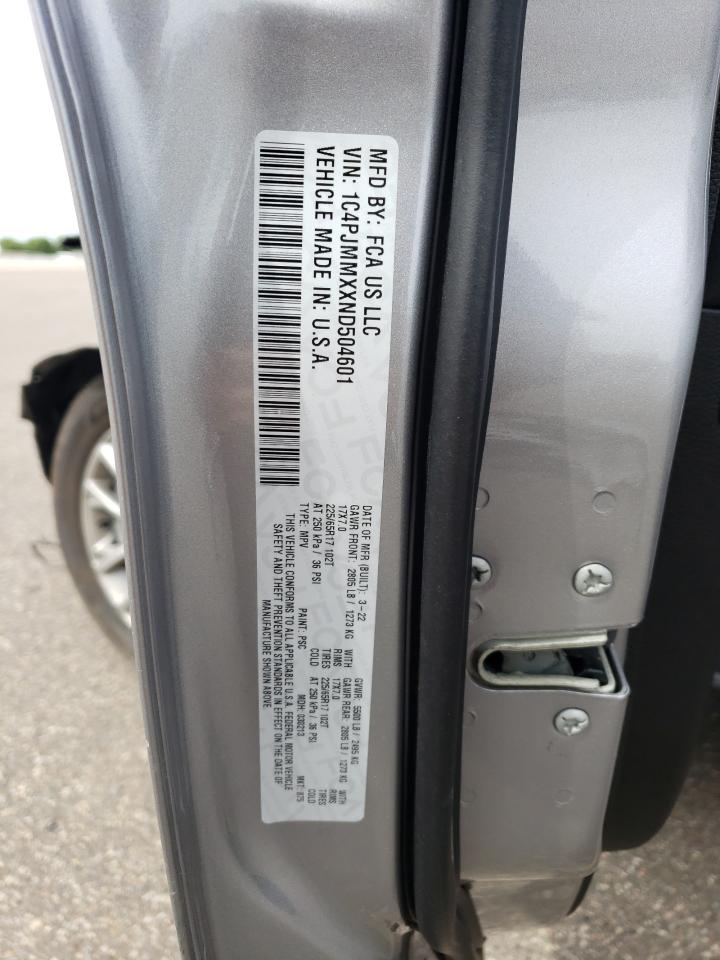 1C4PJMMXXND504601 2022 Jeep Cherokee Latitude Lux