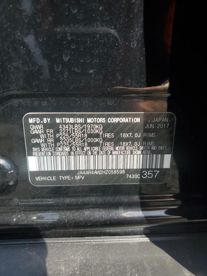 JA4AR4AW2HZ058598 2017 Mitsubishi Outlander Sport Sel