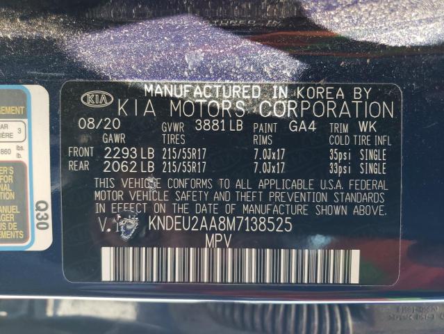 2021 Kia Seltos S VIN: KNDEU2AA8M7138525 Lot: 62145554