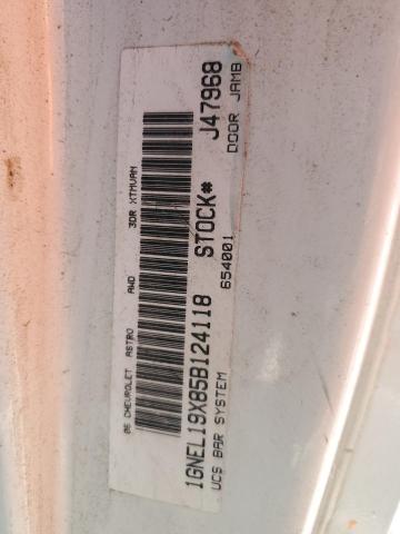 2005 Chevrolet Astro VIN: 1GNEL19X85B124118 Lot: 61680324