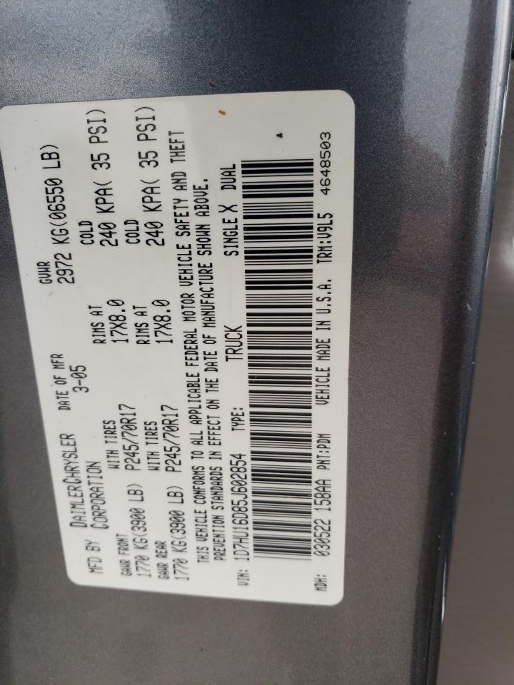 1D7HU16D85J602854 2005 Dodge Ram 1500 St